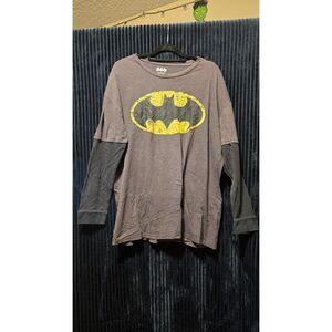 Batman Long Sleeve Shirt w/Attached Sleeves 2XL